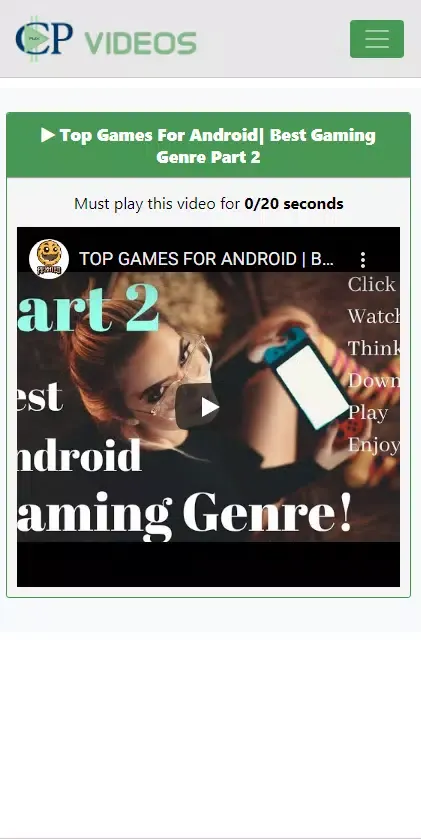 CP Videos Online Ekran Görüntüleri