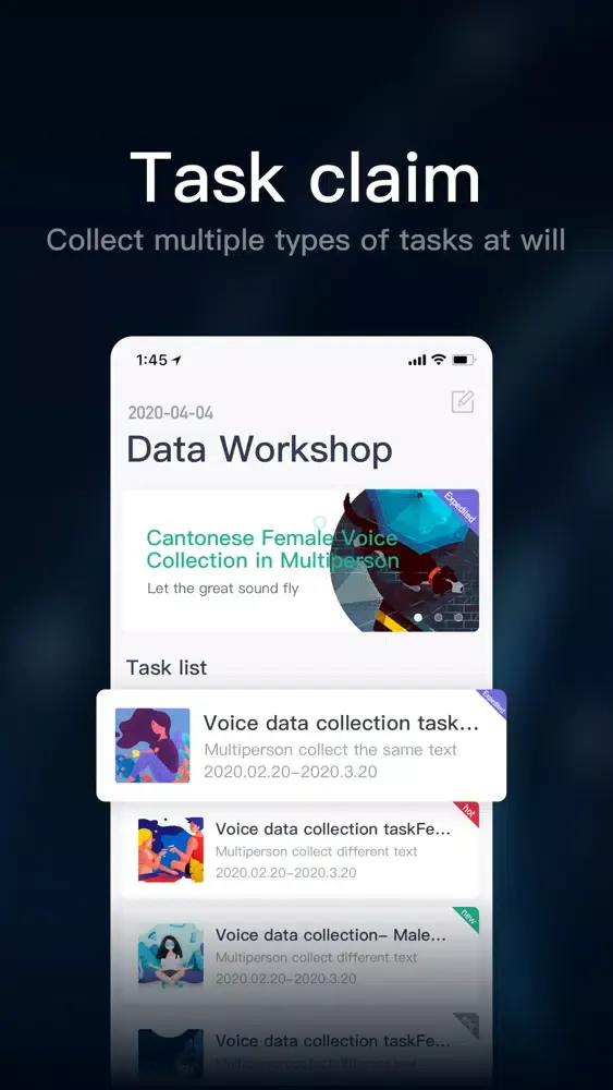 Data Workshop— AI Data Crowdso Screenshots