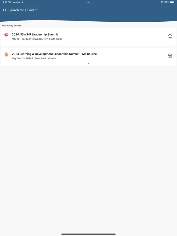 Screenshot di BIAP Summit Series iPad 