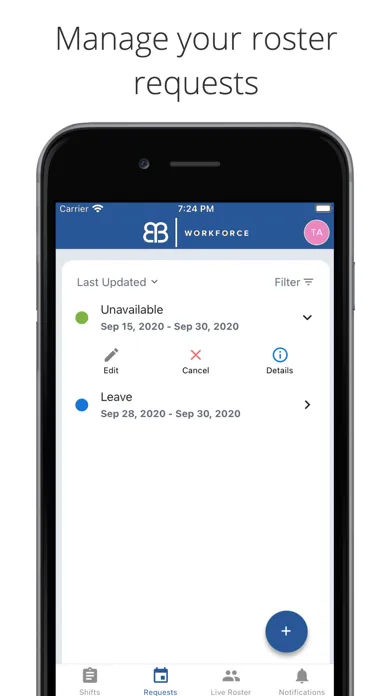 Biarri Workforce: Employee App Screenshots