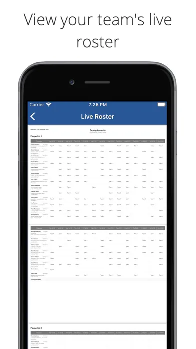 Biarri Workforce: Employee App Screenshots