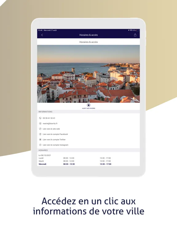 BIARRITZ iPad  Screenshots