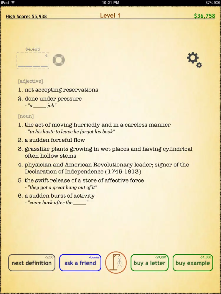 تصاویر Play Dictionary with Hangman iPad 
