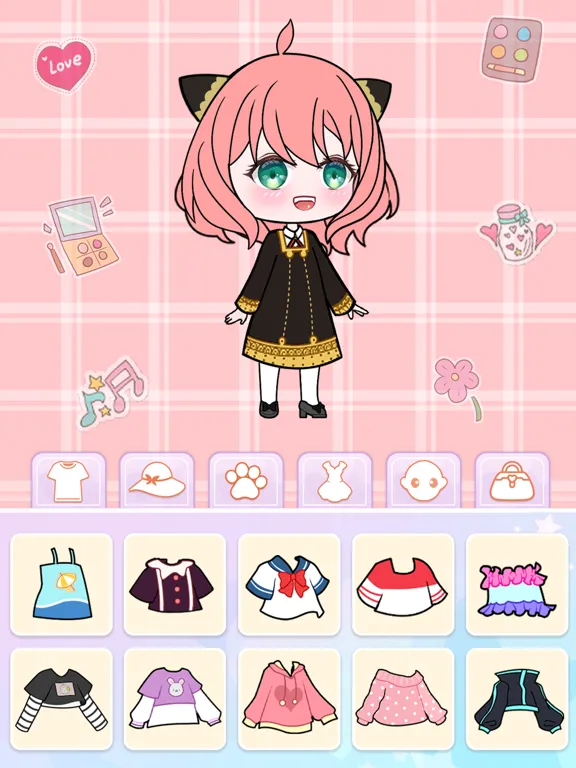 Ảnh chụp màn hình của Dress Up: Chibi Doll Maker iPad 