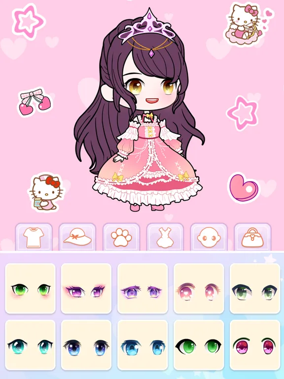 Ảnh chụp màn hình của Dress Up: Chibi Doll Maker iPad 