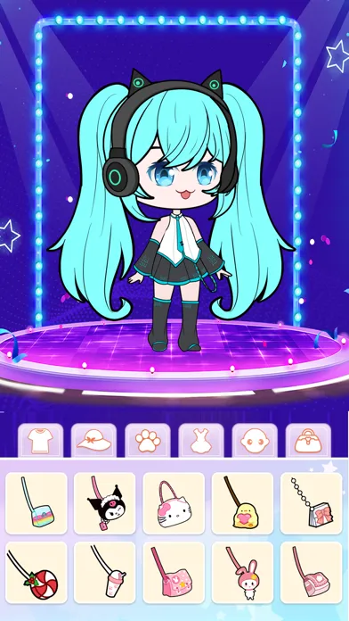 Ảnh chụp màn hình của Dress Up: Chibi Doll Maker