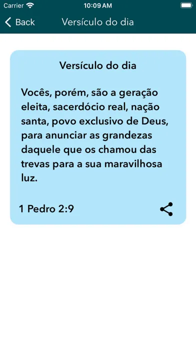 Capturas de tela do Bíblia Sagrada em Português