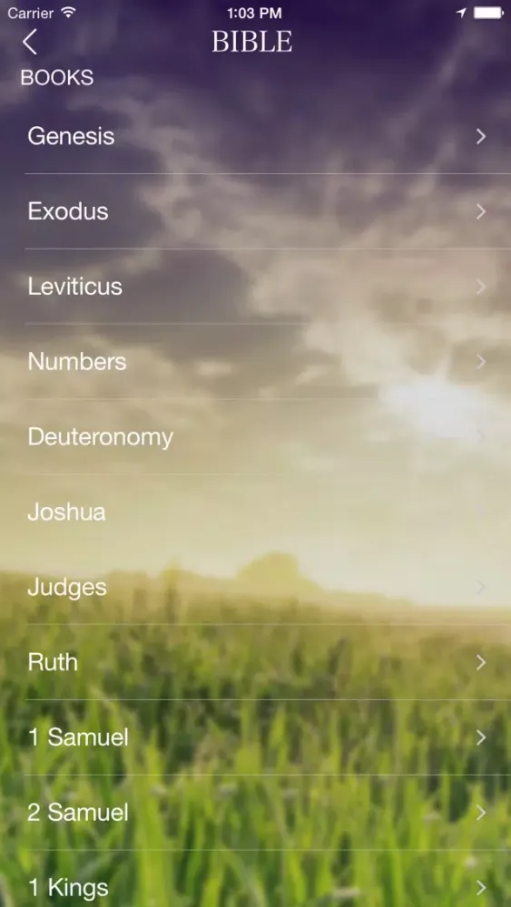 Ảnh chụp màn hình của Daily Bible Verse and Mood Search