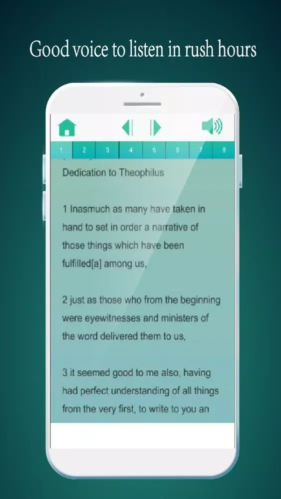 Ảnh chụp màn hình của Audio Bible: NKJV