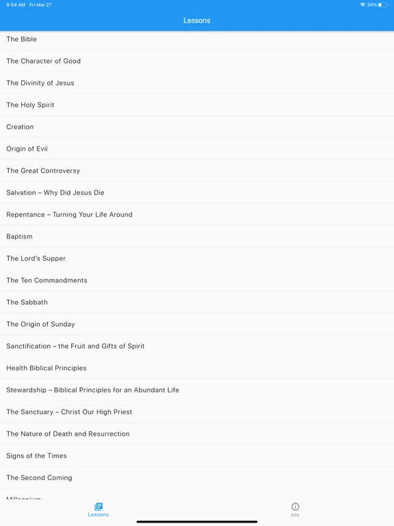 Adventist Bible Studies iPad  スクリーンショット