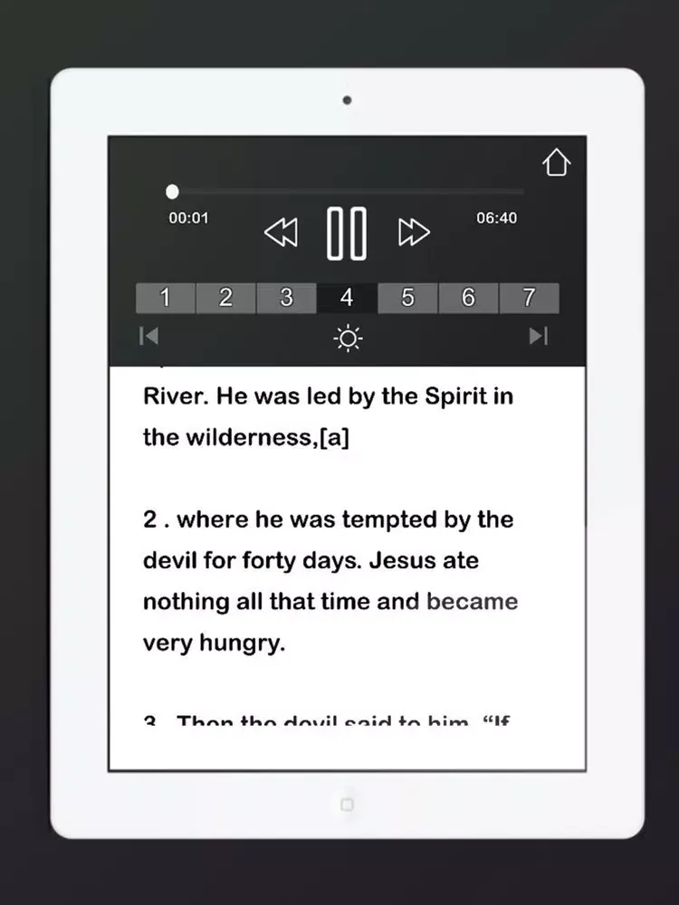 Captures d'écran de NLT Bible Audio iPad 