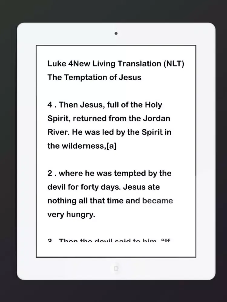 Captures d'écran de NLT Bible Audio iPad 