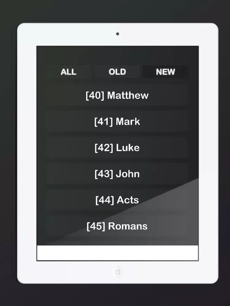 Captures d'écran de NLT Bible Audio iPad 