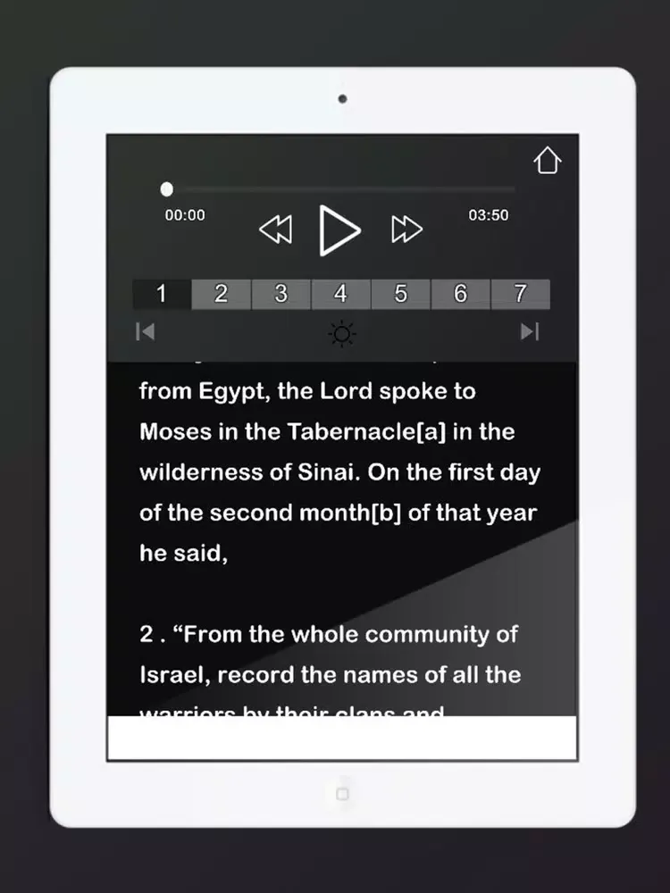 Captures d'écran de NLT Bible Audio iPad 