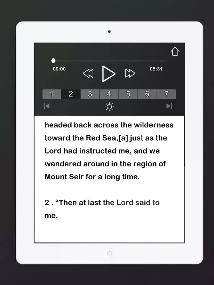 Captures d'écran de NLT Bible Audio iPad 