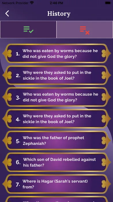 ภาพหน้าจอของ Daily Bible Trivia - Quiz Game