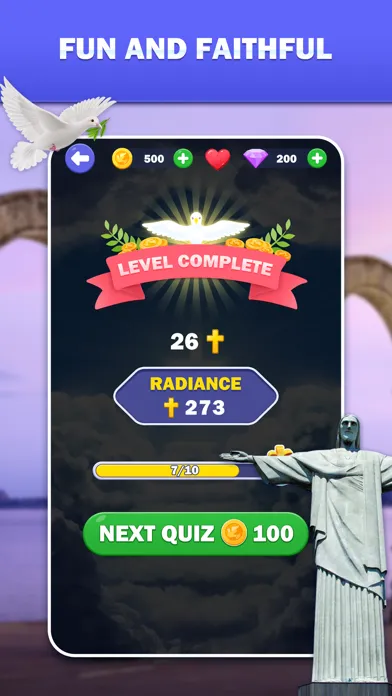 Zrzuty ekranu Daily Bible Quiz Bible Games