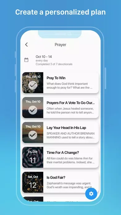 ภาพหน้าจอของ Refresh Daily Bible Devotional