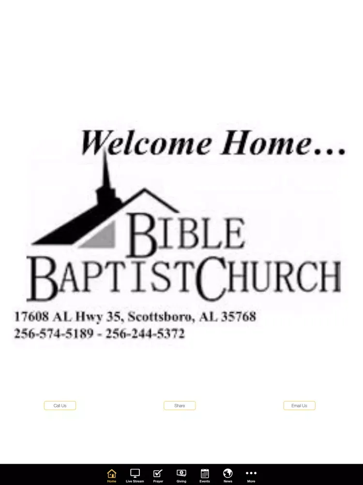 Bible Baptist Scottsboro iPad  Screenshots