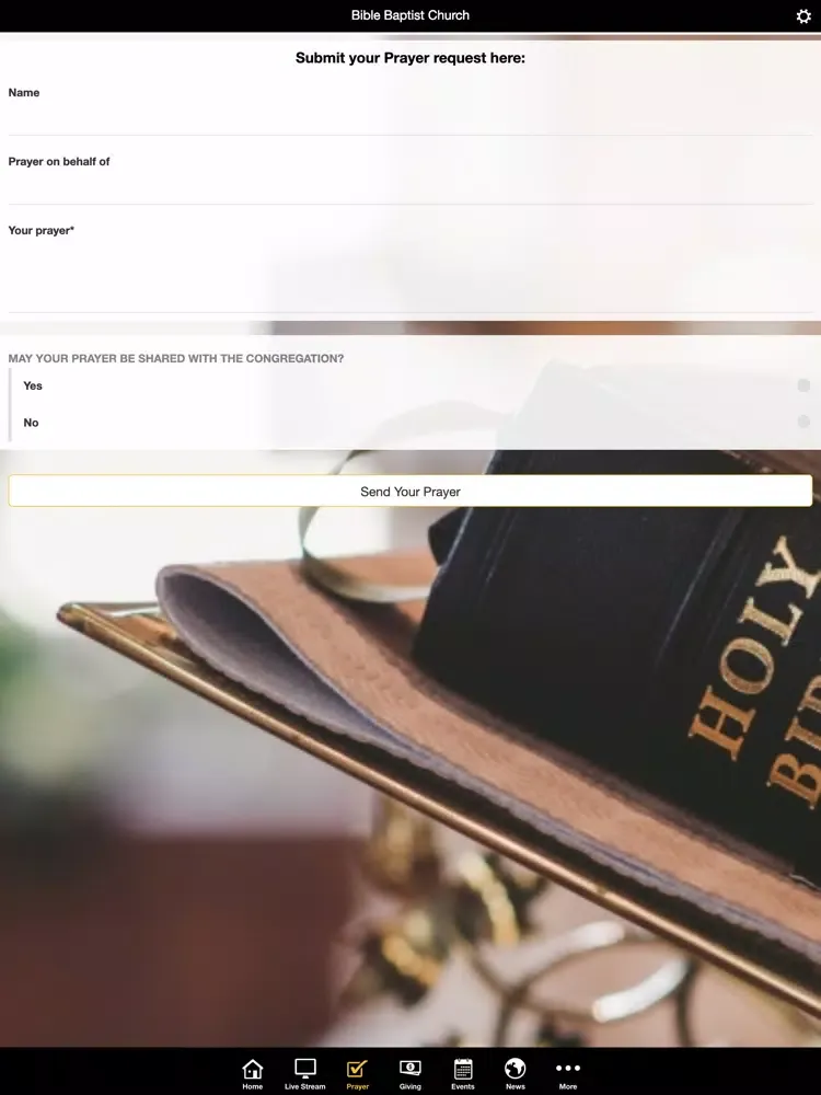 Bible Baptist Scottsboro iPad  Screenshots