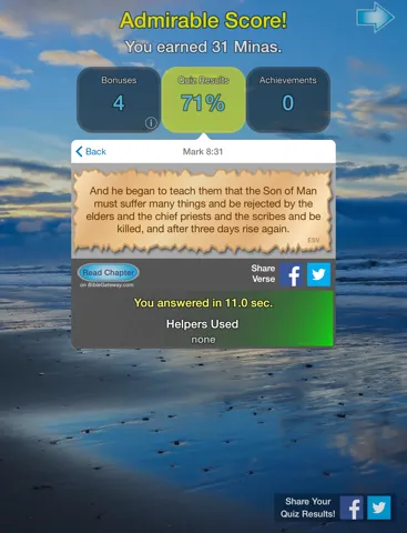 Bible Book Quiz - Christian Bible Game & Study Aid iPad  Screenshots