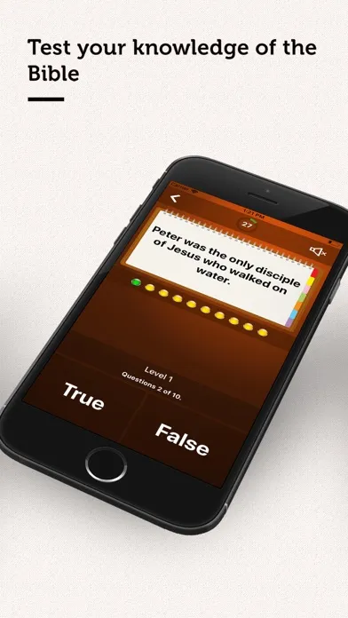 Capturas de tela do True or False? - Bible Quiz