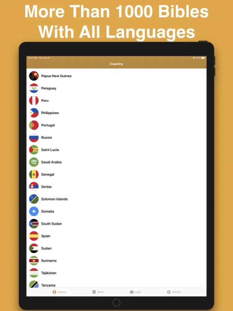 Ảnh chụp màn hình của Bible Reader : Audio & Books iPad 