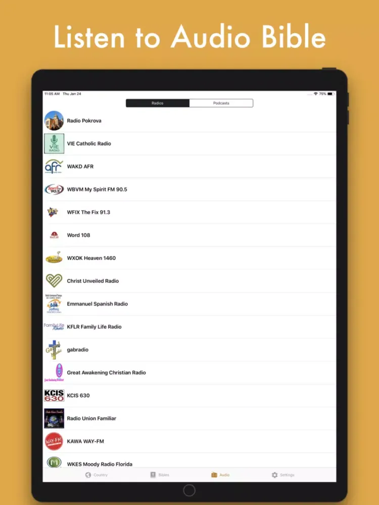 Ảnh chụp màn hình của Bible Reader : Audio & Books iPad 