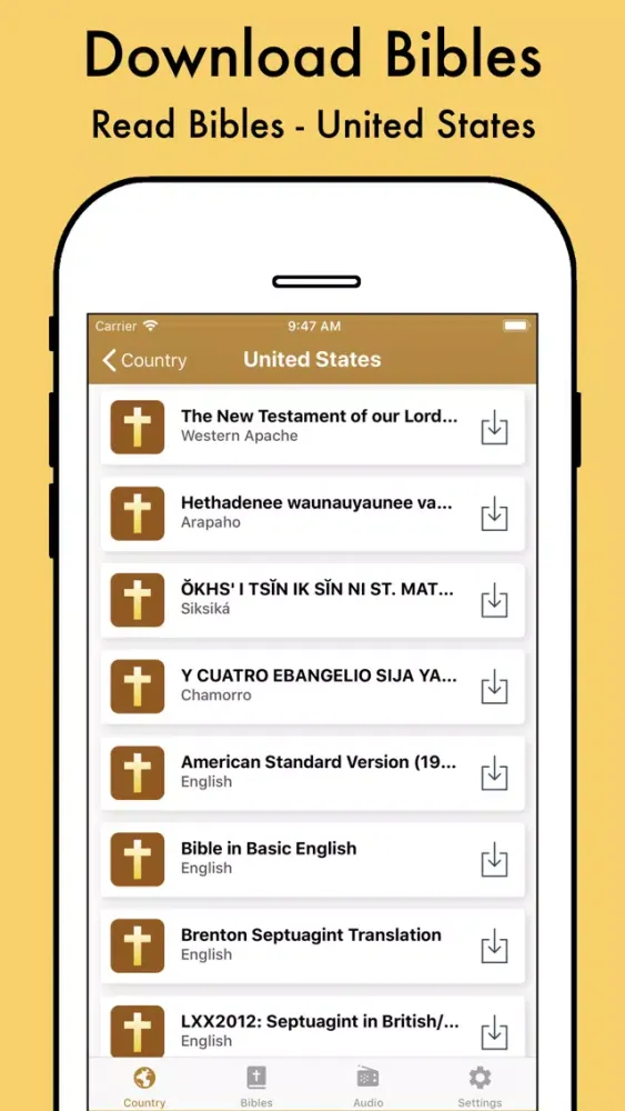 Ảnh chụp màn hình của Bible Reader : Audio & Books