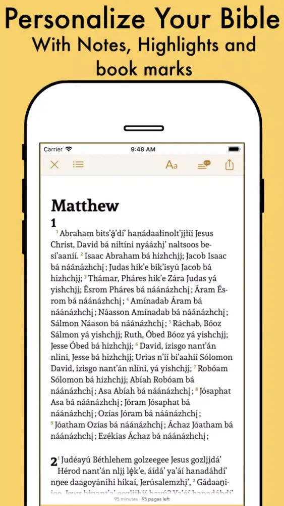Ảnh chụp màn hình của Bible Reader : Audio & Books