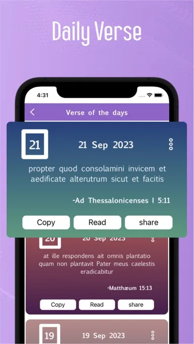 Скриншоты Latin Bible Reading Plans