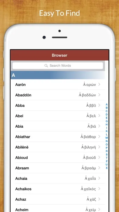 7,500 Hebrew Bible Dictionary Ekran Görüntüleri
