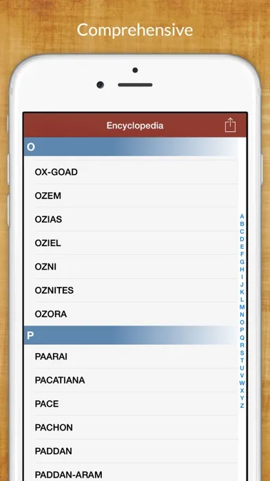 Tangkapan layar 15,000 Bible Encyclopedia Easy
