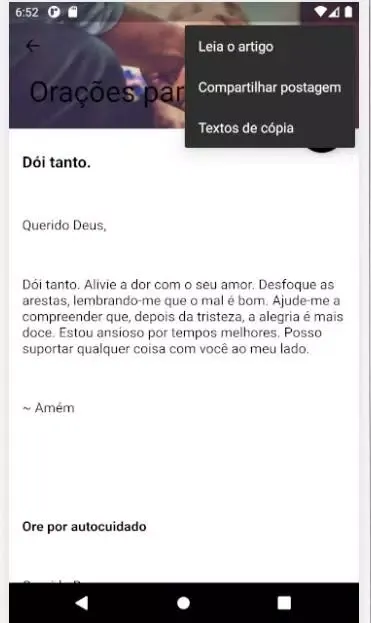 Tangkapan skrin Daily Bible Verse with Prayer