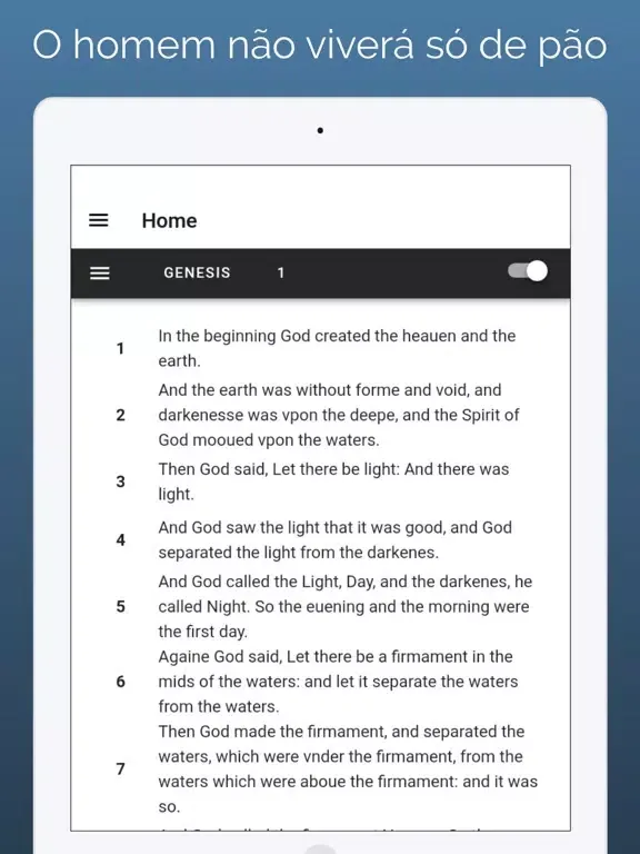 Screenshot di santa biblia iPad 