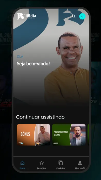Tangkapan skrin A Bíblia Comentada