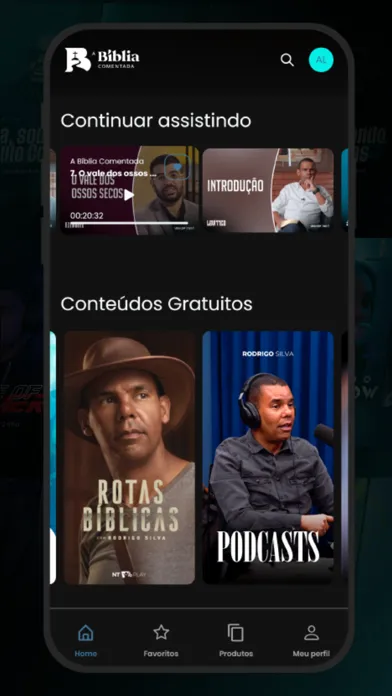 Tangkapan skrin A Bíblia Comentada