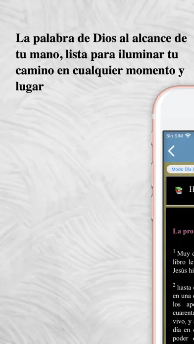 Capturas de pantalla de Biblia TLA Lenguaje Actual