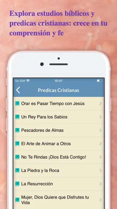 Capturas de pantalla de Biblia TLA Lenguaje Actual