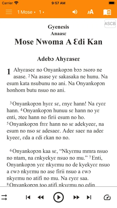 Ảnh chụp màn hình của Asante Twi Bible