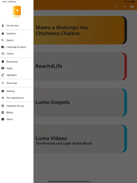 Chichewa Bible iPad 应用截图