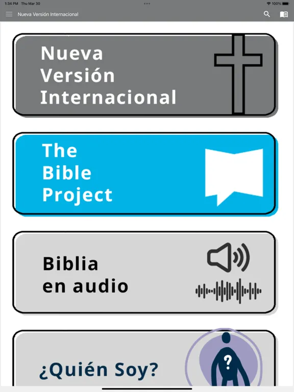 Captures d'écran de NVI Santa Biblia iPad 