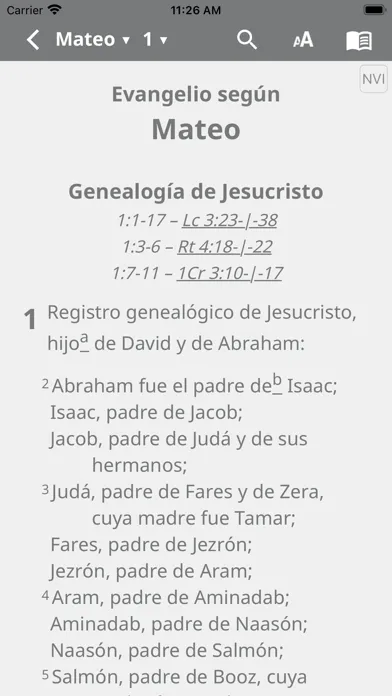 Captures d'écran de NVI Santa Biblia