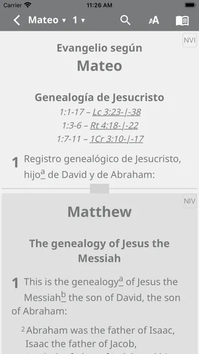 Captures d'écran de NVI Santa Biblia