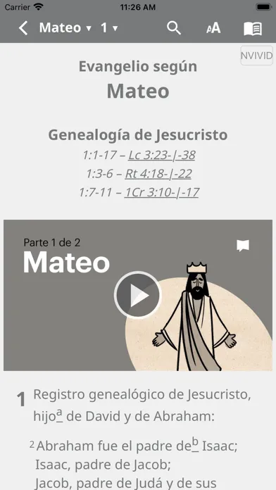 Captures d'écran de NVI Santa Biblia