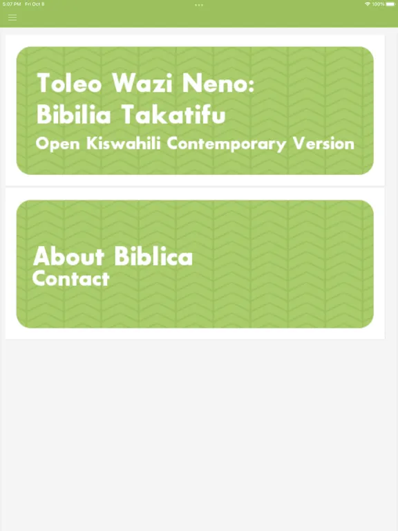 Bibilia Takatifu iPad  سکرین شاٹس