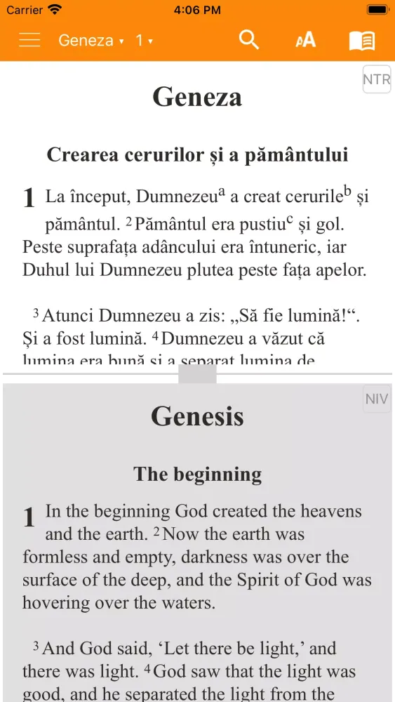 Romanian Bible Screenshots