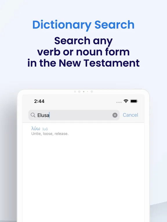 Biblical Greek Dictionary iPad  स्क्रीनशॉट