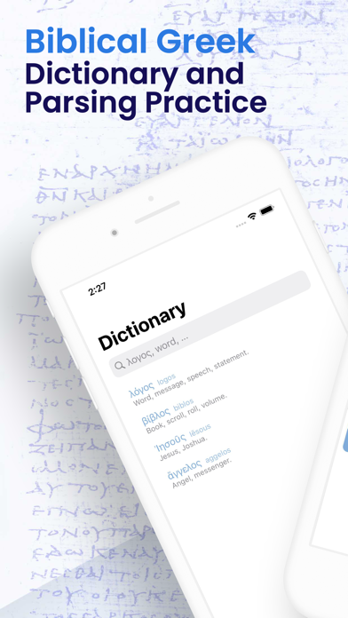 Zrzuty ekranu Biblical Greek Dictionary