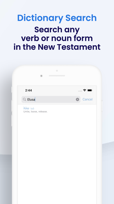 Zrzuty ekranu Biblical Greek Dictionary